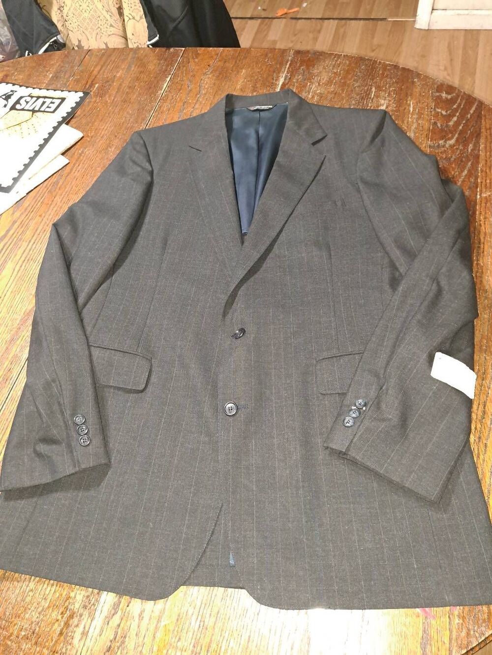New 44 XL Grey Wayne Single Breast Notch Lapel Suit Jacket Sport Coat Blazer NWT
